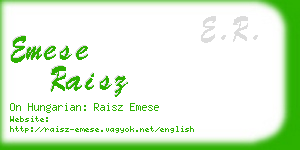 emese raisz business card